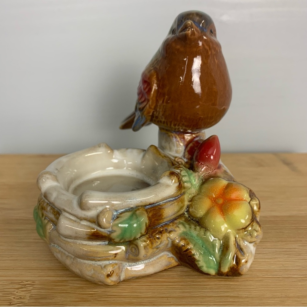 Vintage Ceramic Bird with Nest Votive or Trinket Dish - Picture 2 of 6
